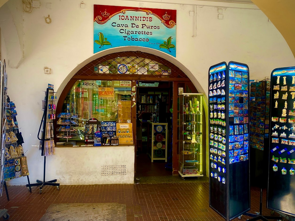 tobacco shop corfu Ioannidis Tobacco Store