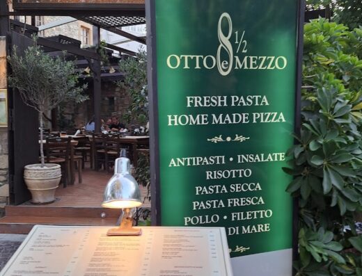 Otto e Mezzo is a well-loved Italian restaurant located on Apellou Street in the Old Town of Kos